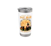 Rocking The Dog Mom Witch Long Haired Chihuahua Halloween Gobelet isotherme en acier inoxydable double paroi