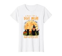 Rocking The Dog Mom Witch Long Haired Chihuahua Halloween T-Shirt Graphique avec Valeur