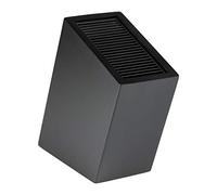 Rockingham Forge Bloc à Couteaux Universel Vide en Plastique, Noir Mat, Incliné, Espace Pour 20 Couteaux