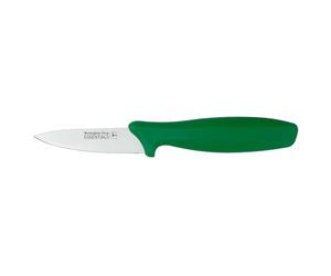Rockingham Forge Essentials Couteau d'office 9 cm inox vert | Manche vert pour fruits et salades, petit couteau précis à code couleur pour hygiène alimentaire