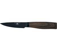 Rockingham Forge Forester Series 3.5” couteau d’office - lame en acier inoxydable avec un revêtement d’oxyde noir, poignée ergonomique en bois