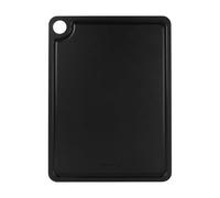 Rockingham Forge Planche à découper en fibre de bois avec rainure noire 37x27,5x0,6cm, Résistante à la chaleur, Lavable au lave-vaisselle, Planche à découper en bois avec réservoir à jus hygiénique