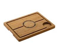 Rockingham Forge Planche à découper et à sculpter en bambou Deluxe à pointes, marron, 40 x 28 cm