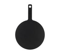 Rockingham Forge Planche à pizza en fibre de bois noire, D. 24 cm pour pizza 9 pouces, Planche à découper ronde & hygiénique, Pelle à pizza en bois résistante à la chaleur, Lavable au lave-vaisselle