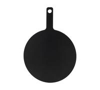 Rockingham Forge Planche à pizza en fibre de bois noire, D. 30 cm pour pizza 10 pouces, Planche à découper ronde & hygiénique, Pelle à pizza en bois résistante à la chaleur, Lavable au lave-vaisselle