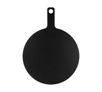 Rockingham Forge Planche à pizza en fibre de bois noire, D. 40 cm pour pizza 16 pouces, Planche à découper ronde & hygiénique, Pelle à pizza en bois résistante à la chaleur, Lavable au lave-vaisselle