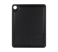 Rockingham Forge Plateau de service en fibre de bois ac support pour ramequins et rainure pour jus noir 30x23,5x0,6cm, Plateau à grignoter lavable au lave-vaisselle, Plateau à fromage & charcuterie