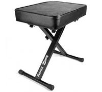 RockJam Banc de Piano Réglable, Tabouret de Clavier Rembourré Pliant | Banc piano à 4 hauteurs avec siège épais rembourré et cadre X pliant en acier pour enfants, adultes et professeurs