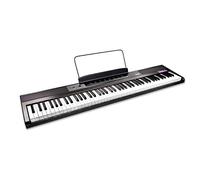 RockJam Clavier de piano numérique 88 touches Piano avec touches semi-lourdes pleine grandeur, alimentation, support de partitions, autocollants de notes de piano et leçons Simply Piano.