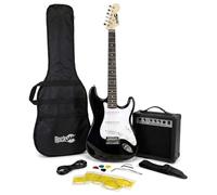 RockJam Kit Guitare Électrique avec Ampli 10 W, Housse et Cours, Noir | Kit guitare électrique débutant avec amplificateur 10 watts, sangle, câble, médiators, vibrato et cordes de rechange