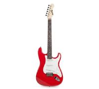 RockJam Kit Guitare Électrique avec Ampli 10 W, Housse et Cours, Rouge