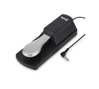 RockJam Pédale de Sustain Universelle pour Clavier et Piano Numérique | Pédale de sustain avec interrupteur de polarité, câble de 1,8 m et base antidérapante pour la plupart des claviers