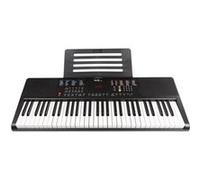 RockJam Clavier Compact 61 touches avec support de partition, alimentation, autocollants pour notes de piano et leçons Simply Piano