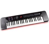 RockJam RJ493 Clavier Piano Bluetooth MIDI 49 Touches Portable | Mini synthétiseur Bluetooth MIDI avec 140 sons, autocollants de notes et cours, pour débutants et jeunes musiciens
