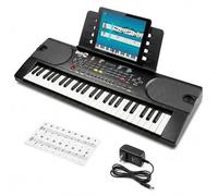 RockJam Piano 49 touches RJ549 - Alimentation, pupitre, autocollants, leçons Simply Piano