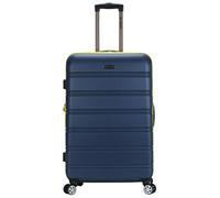 Rockland Abs Valise à roulettes Extensible 71,1 cm, Bleu Marine, Checked Large 28", Melbourne Valise Rigide Extensible à roulettes pivotantes