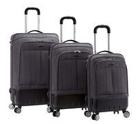 Rockland Bagages Milan Hybrid EVA 3 pièces, Marron, Taille Unique, Milan Ensemble de valises Hybrides à roulettes pivotantes