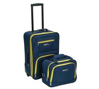 Rockland Ensemble de valises Droites Souples Tendance, Bleu Marine, Taille Unique, Ensemble de valises Droites Souples Tendance
