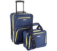 Rockland Ensemble de valises Droites Souples Tendance, Bleu Marine, Taille Unique, Ensemble de valises Droites Souples Tendance