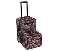 Rockland Ensemble de valises Droites Souples Tendance, Chouette, 81 in, Ensemble de Bagages