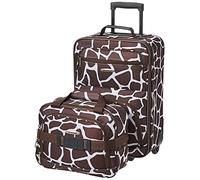 Rockland Ensemble de valises Droites Souples Tendance, Girafe, 2-Piece Set (14/19), Ensemble de Bagages