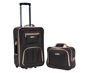 Rockland Ensemble de valises Droites Souples Tendance, Marron, Taille Unique, Ensemble de valises Droites Souples Tendance
