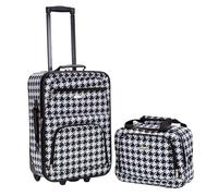 Rockland Ensemble de valises Droites Souples Tendance, Noir/Blanc, Taille Unique, Ensemble de valises Droites Souples Tendance