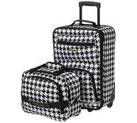 Rockland Ensemble de valises Droites Souples Tendance, Noir/Blanc, Taille Unique, Ensemble de valises Droites Souples Tendance