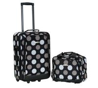 Rockland Ensemble de valises Droites Souples Tendance, Nouveau Point Noir, 2-Piece Set (14/19), Sac de Voyage