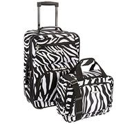 Rockland Ensemble de valises Droites Souples Tendance, zébré, Taille Unique, Ensemble de valises Droites Souples Tendance