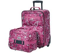 Rockland Ensemble de valises unisexes, Bandana rose, 2-Piece Set (14/19), Sac à dos enfant