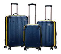 Rockland London Hardside Spinner Bagage à roulettes, Bleu Marine, 3-Piece Set (20/24/28), London Hardside Spinner Bagage à roulettes