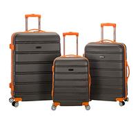 Rockland Melbourne Hardside Bagages de Roue de Spinner Extensibles, Gris foncé, 3-Piece Set (20/24/28), Melbourne Valise Rigide Extensible