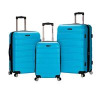 Rockland Melbourne Hardside Bagages de Roue de Spinner Extensibles, Turquoise/Excursion, Couleur Unie (Getaway Solids), 3-Piece Set (20/24/28), Melbourne Valise Rigide Extensible