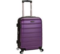 Rockland Melbourne Hardside Bagages de Roue de Spinner Extensibles, Violet, Carry-on 20", Melbourne Hardside Bagages Extensibles pour vélo