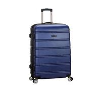 Rockland Melbourne Hardside Expandable Luggage with Spinner Wheels, Blue, Checked Large 28"
