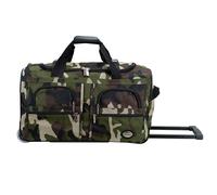 Rockland Melbourne Valise Rigide Extensible à roulettes pivotantes, Camouflage, 22"