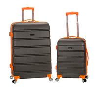 Rockland Melbourne Valise Rigide Extensible à roulettes pivotantes, Charbon, Taille Unique, Melbourne Valise Rigide Extensible à roulettes pivotantes