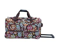Rockland Melbourne Valise Rigide Extensible à roulettes pivotantes, Chouette, 22"