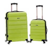 Rockland Melbourne Valise Rigide Extensible à roulettes pivotantes, Citron Vert (Vert) - F225-LIME
