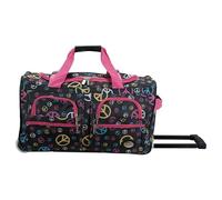Rockland Melbourne Valise Rigide Extensible à roulettes pivotantes, Peace, 22"