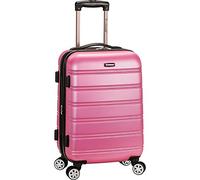 Rockland Melbourne Valise Rigide Extensible à roulettes pivotantes, Rose, Carry-on 20", Melbourne Valise Rigide Extensible à roulettes pivotantes