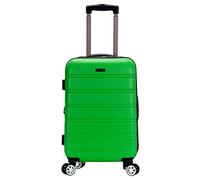 Rockland Melbourne Valise Rigide Extensible à roulettes pivotantes, Vert, Taille Unique, Melbourne Valise Rigide Extensible à roulettes pivotantes