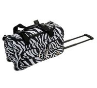 Rockland Melbourne Valise Rigide Extensible à roulettes pivotantes, zébré, Taille Unique, Sac de Sport à roulettes