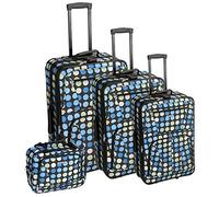 Rockland Polka Softside Ensemble de valises Droites, 4-Piece Set (14/19/24/28)