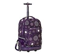 Rockland Sac à Dos à roulettes à poignée Unique, Violet perlé, 48 cm