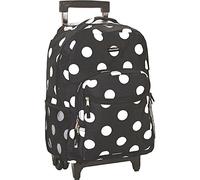 Rockland Sac à Dos à roulettes Double poignée, Point Noir., Taille Unique, Sac à Dos à roulettes Double poignée