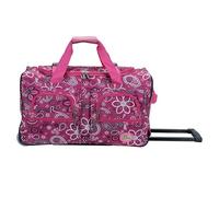 Rockland Sac de Sport à roulettes, Pinkbandana, 55,9 cm (22"), Melbourne Valise Rigide Extensible à roulettes pivotantes