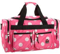 Rockland Sac de sport, sac de sport, Rose à pois, 19-inch, Sac de sport