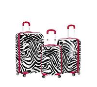 Rockland Safari Valise Rigide à roulettes pivotantes, 3 Piece (20"/24"/28")